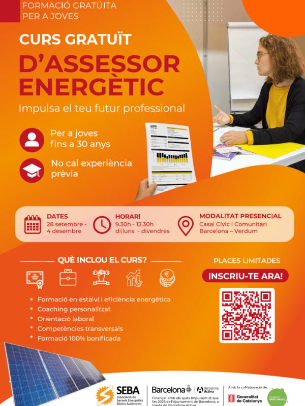Cartell Curs d'assesor energètic